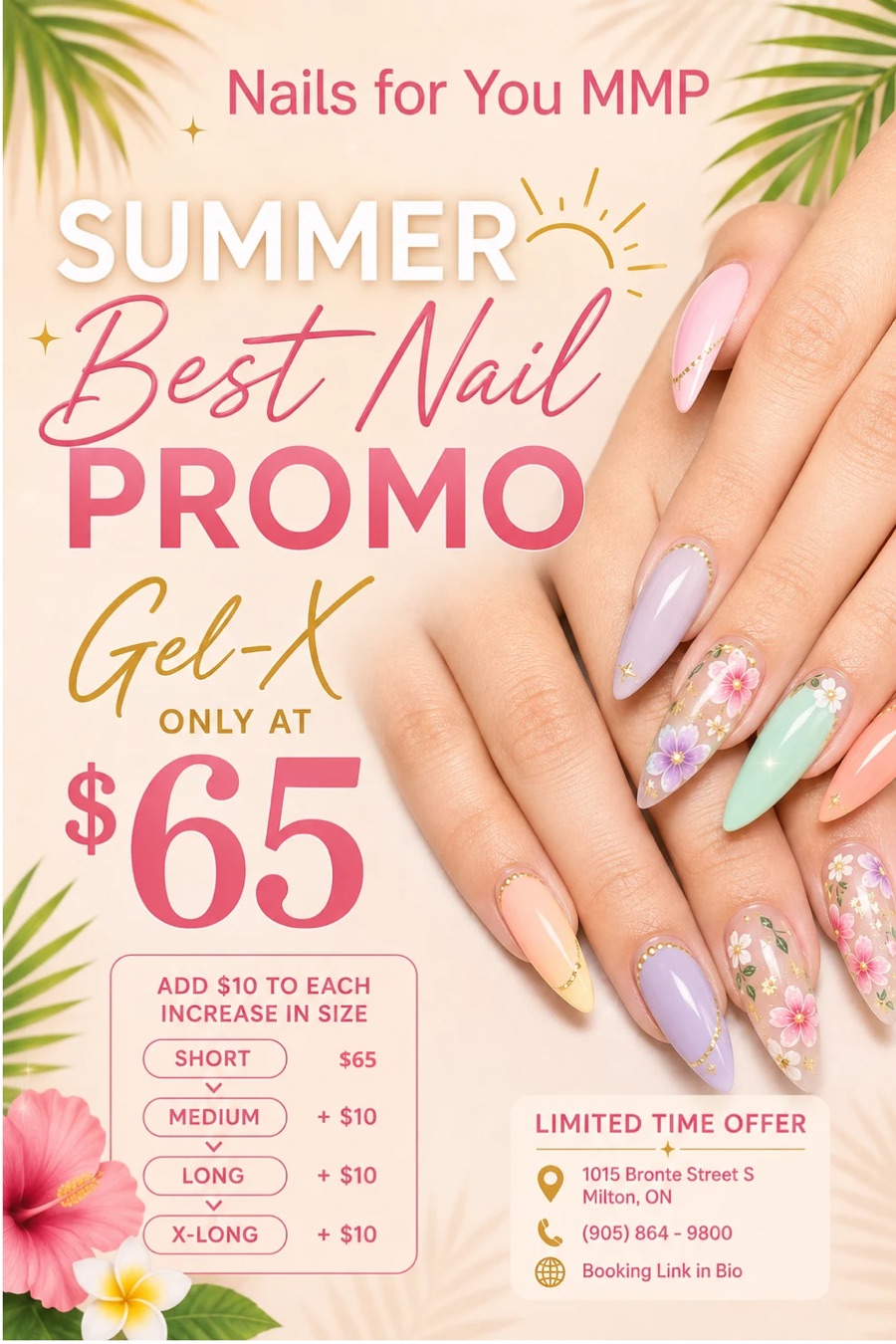 Summer Best Nail Promo - Gel-X only at $65 - Nails For You MMP
